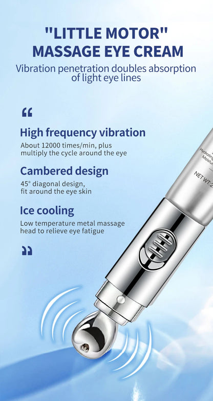 OCHEAL Electric Massage Eye Cream Hyaluronic Acid Firming Fades Fine Lines Eye Care Gel Moisturizing Beauty Eye Skin Care Beauty