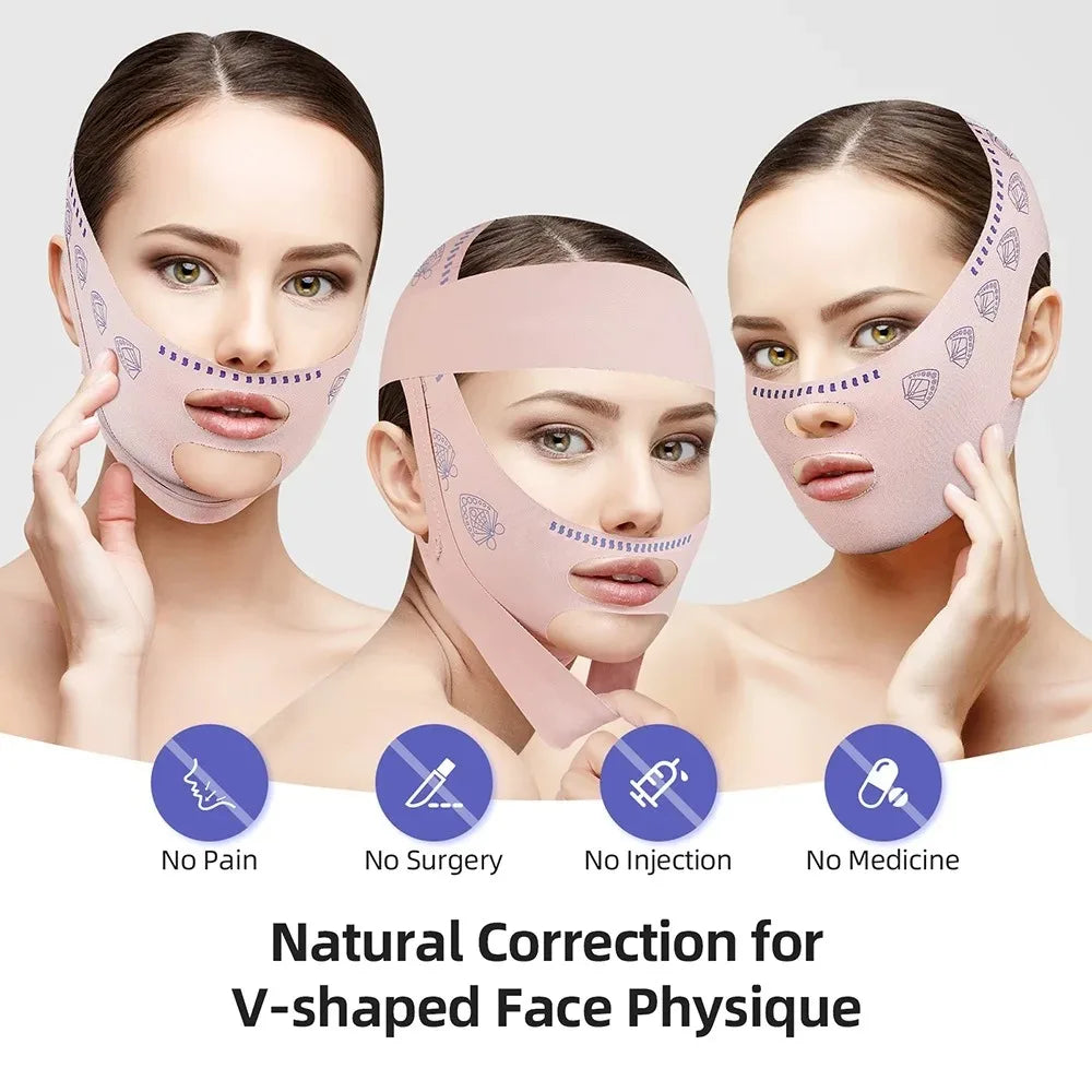Face Slimming Bandage Women Face Lifting V Line Shaper Chin Cheek Lift Up Belt Anti Wrinkle Strap Facial Beauty Skin Care Tools