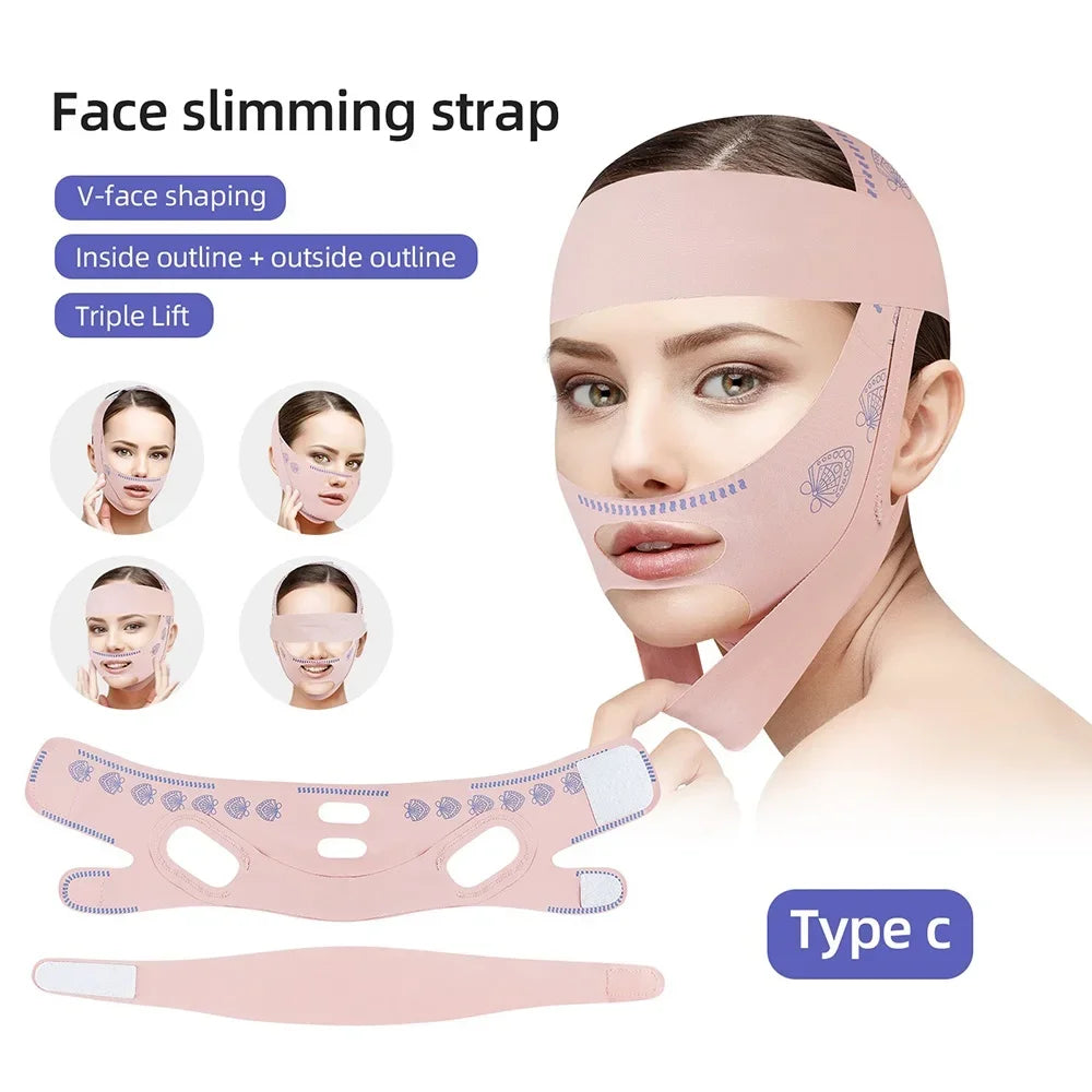 Face Slimming Bandage Women Face Lifting V Line Shaper Chin Cheek Lift Up Belt Anti Wrinkle Strap Facial Beauty Skin Care Tools