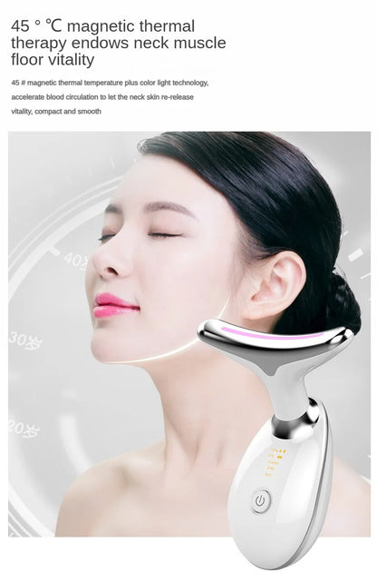 Anti Wrinkle Facial Massager Neck Face Beauty Device Skin Tighten Facial Lift Device Reduce Double Chin Skin Care Tool 7 color