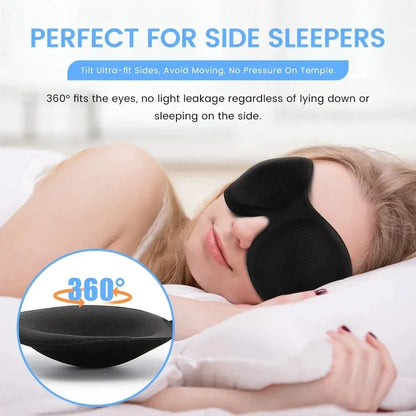 3D Sleep Mask Blindfold Sleeping Aid Soft Memory Foam Eye mask for Sleeping Travel Blockout Light Slaapmasker Eye Cover