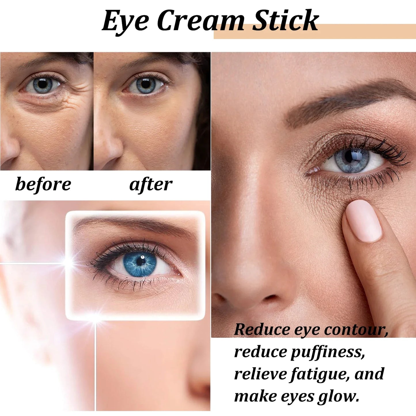 Eye Cream Remove Wrinkles Eliminate Eye Bags Dark Circles Eye Skin Care Anti Aging Whitening Moisturizing Brightening