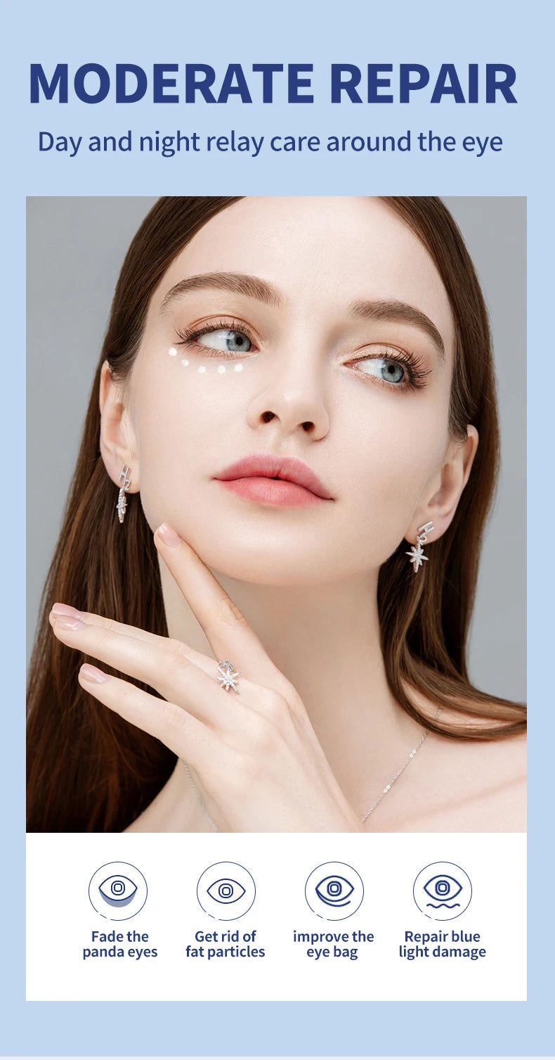 OCHEAL Electric Massage Eye Cream Hyaluronic Acid Firming Fades Fine Lines Eye Care Gel Moisturizing Beauty Eye Skin Care Beauty