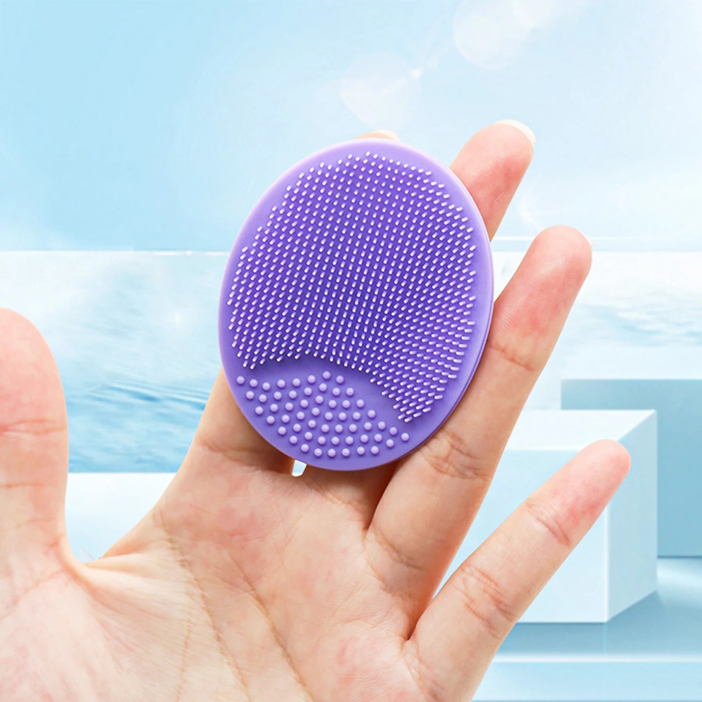 Soft Silicone Face Brush Cleanser and Massager Manual Facial Cleansing Brush Exfoliating Silicone Face Scrubber for Women Man