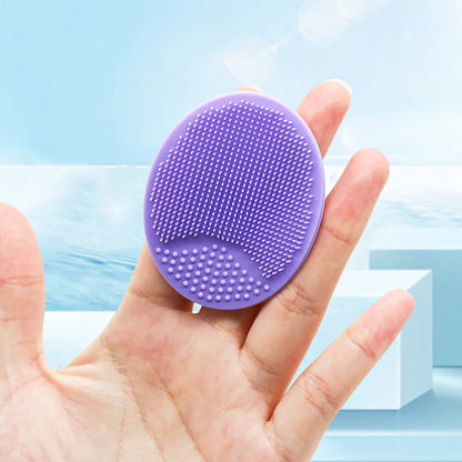 Soft Silicone Face Brush Cleanser and Massager Manual Facial Cleansing Brush Exfoliating Silicone Face Scrubber for Women Man