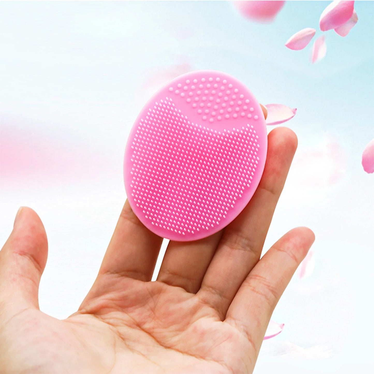 Soft Silicone Face Brush Cleanser and Massager Manual Facial Cleansing Brush Exfoliating Silicone Face Scrubber for Women Man