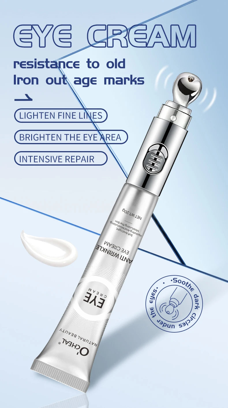 OCHEAL Electric Massage Eye Cream Hyaluronic Acid Firming Fades Fine Lines Eye Care Gel Moisturizing Beauty Eye Skin Care Beauty