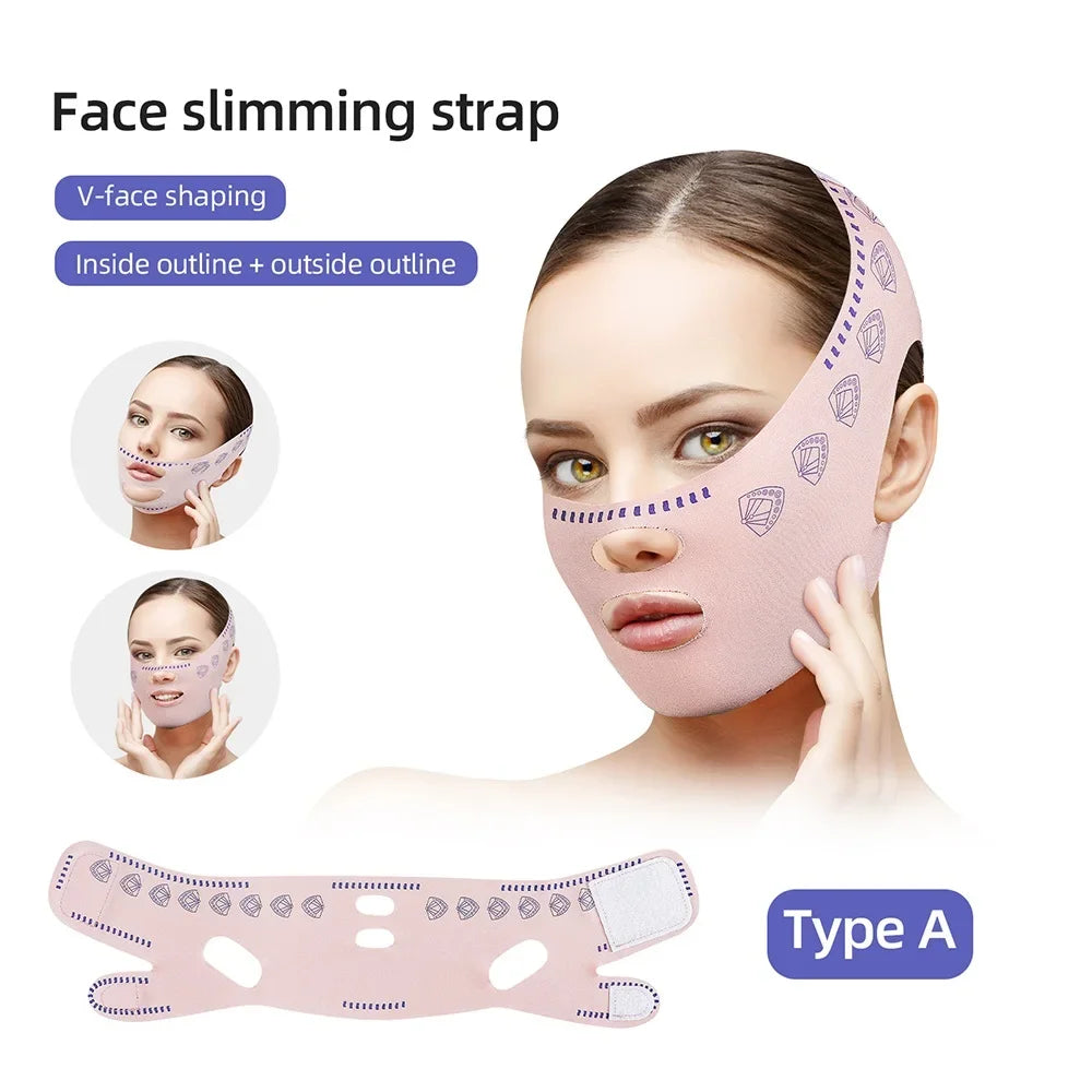 Face Slimming Bandage Women Face Lifting V Line Shaper Chin Cheek Lift Up Belt Anti Wrinkle Strap Facial Beauty Skin Care Tools