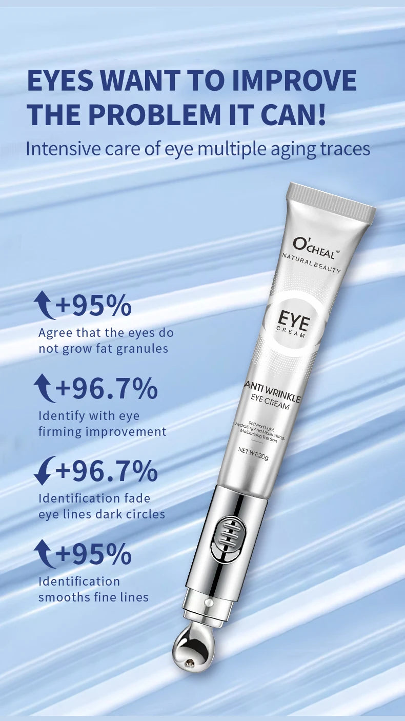 OCHEAL Electric Massage Eye Cream Hyaluronic Acid Firming Fades Fine Lines Eye Care Gel Moisturizing Beauty Eye Skin Care Beauty