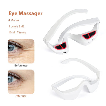 Foreverlily Eye Massager Relieves Eye Fatigue Eyes Massage Glasses Eye Fatigue Relief Massager Under-Eye Glasses Massager