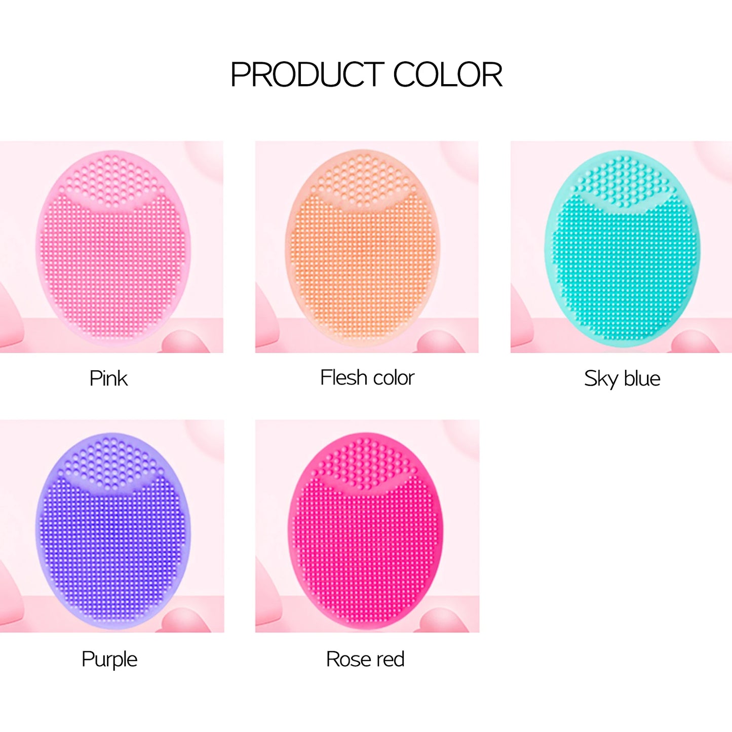 Soft Silicone Face Brush Cleanser and Massager Manual Facial Cleansing Brush Exfoliating Silicone Face Scrubber for Women Man