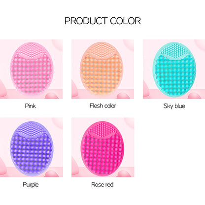 Soft Silicone Face Brush Cleanser and Massager Manual Facial Cleansing Brush Exfoliating Silicone Face Scrubber for Women Man