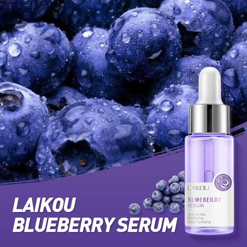 LAIKOU 17ML Japan Sakura Serum Vitamin C Nourish Essense Oil Control 24K Gold Serum Rose Blueberry Skin Care Smoothing Facecare