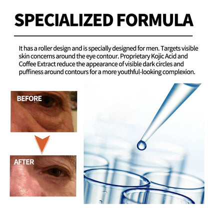 Men's Retinol Eye Cream Eye Bag Firming Lifting Cream Lightening Dark Circles Skin Instant Eye Repair Serum Stick Remover Gel