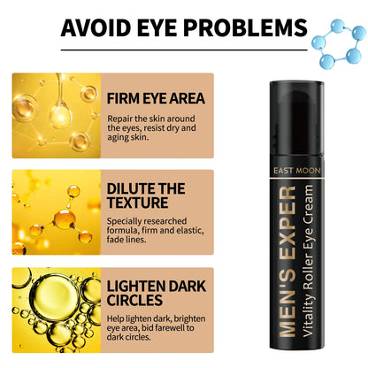 Men's Retinol Eye Cream Eye Bag Firming Lifting Cream Lightening Dark Circles Skin Instant Eye Repair Serum Stick Remover Gel
