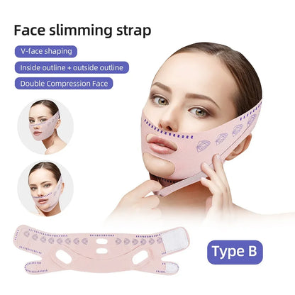 Face Slimming Bandage Women Face Lifting V Line Shaper Chin Cheek Lift Up Belt Anti Wrinkle Strap Facial Beauty Skin Care Tools